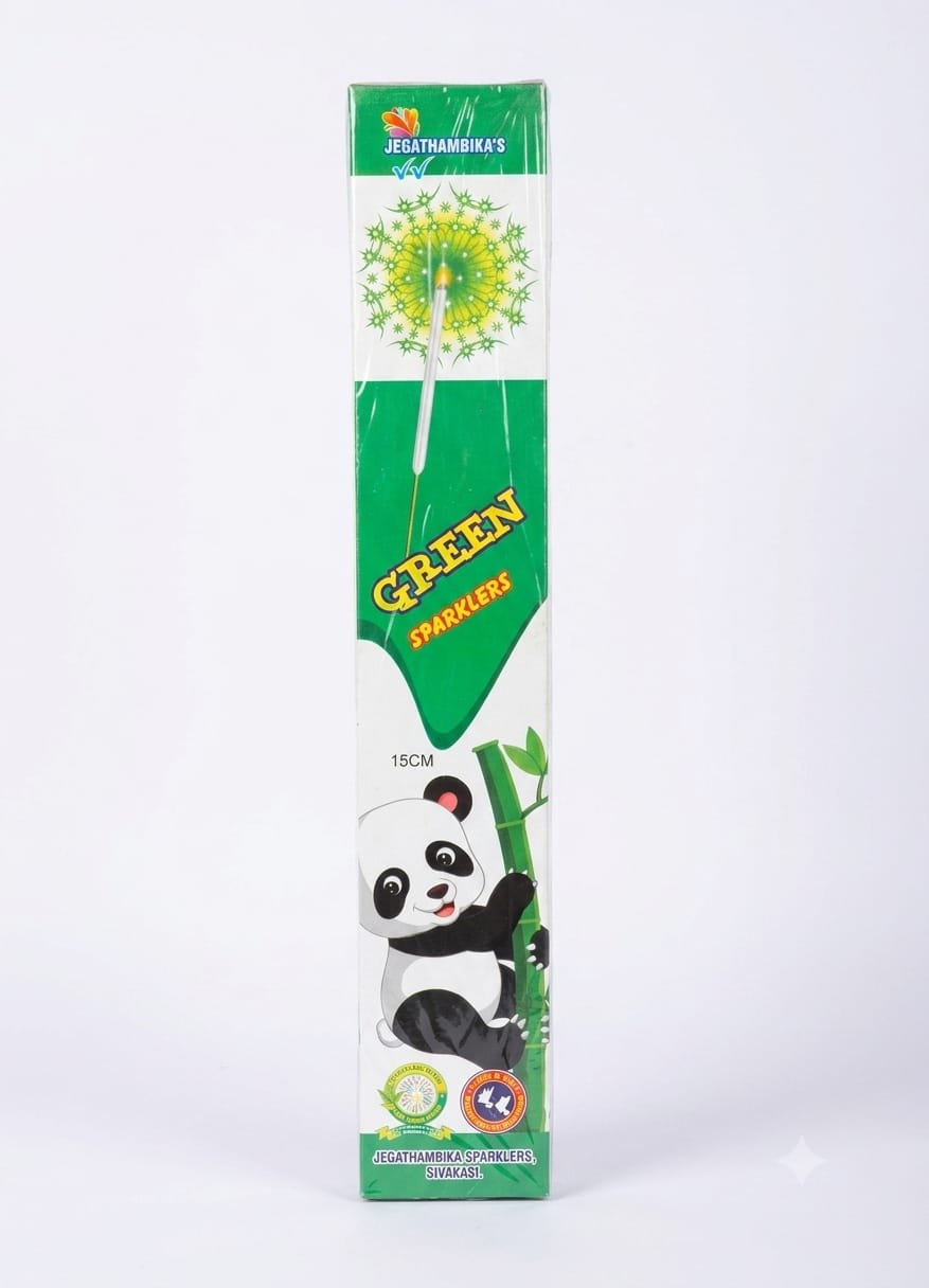 15cm Green Sparklers