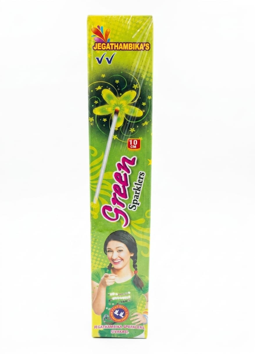 10cm Green Sparklers